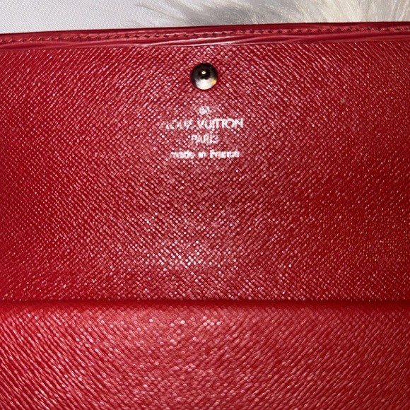 Louis Vuitton Red Epi Leather Sarah Continental Wallet Red EUC - Picture 7 of 13